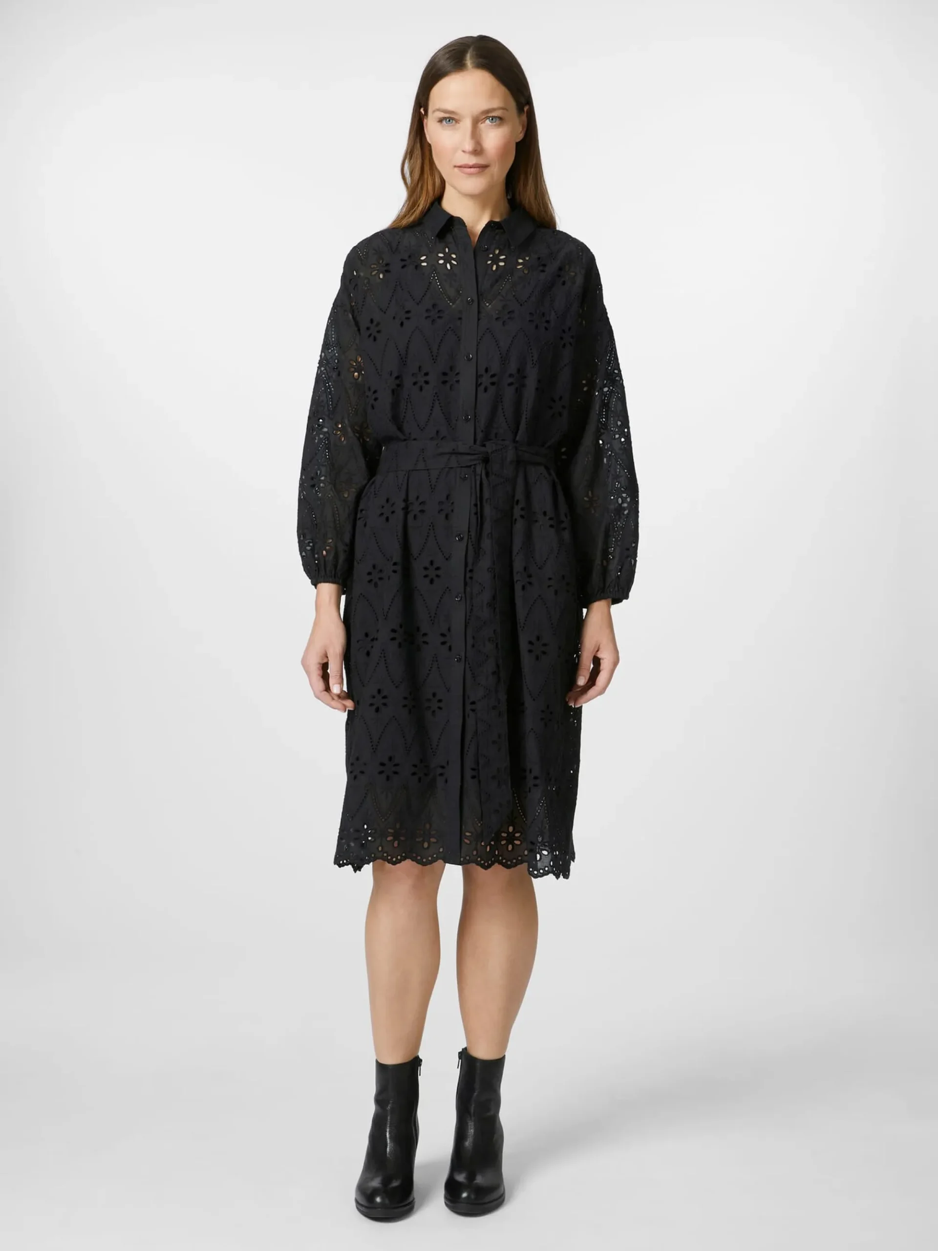 Kleider * LANIUS Damen-Spitzenkleid Schwarz