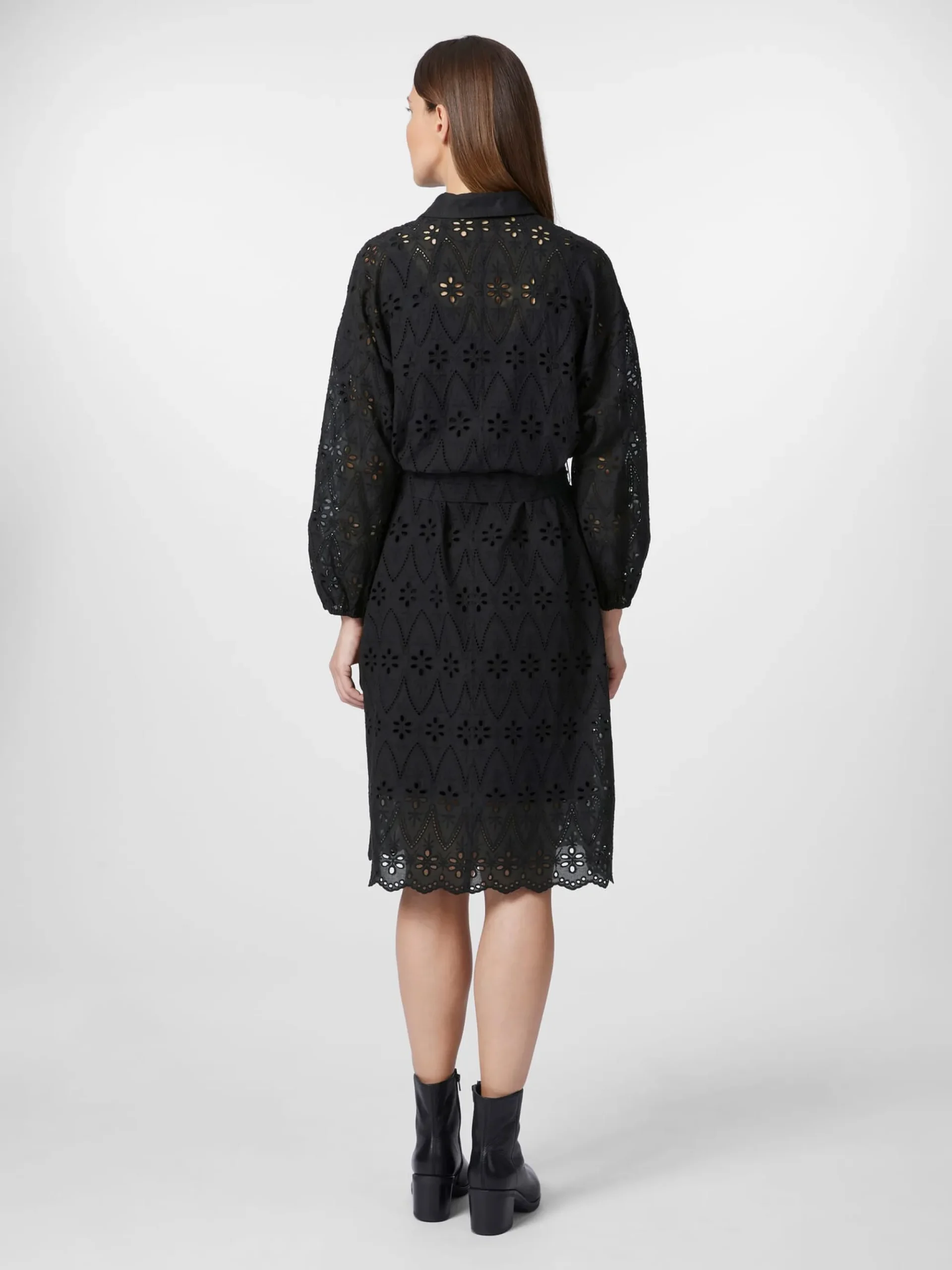 Kleider * LANIUS Damen-Spitzenkleid Schwarz