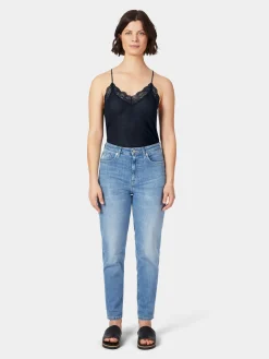 Shirts & Tops * LANIUS Damen-Spitzentop Dunkelblau