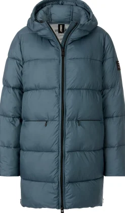 Jacken * Ecoalf Daen-Steppjacke lang Petrol