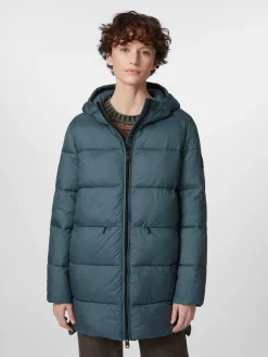 Jacken * Ecoalf Daen-Steppjacke lang Petrol