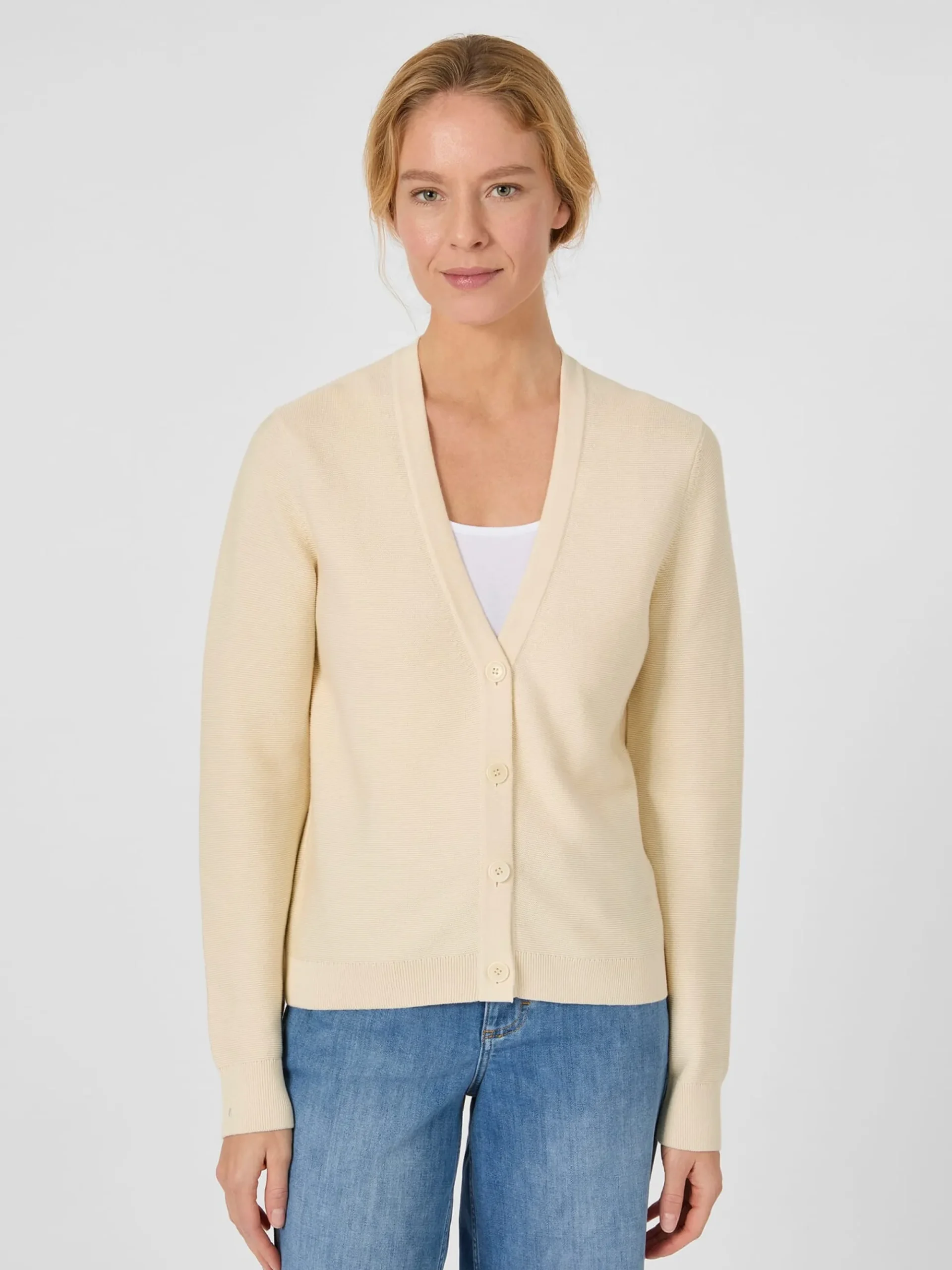 Strickjacken * Armedangels Daen-trickcardigan Bauwoe Creme
