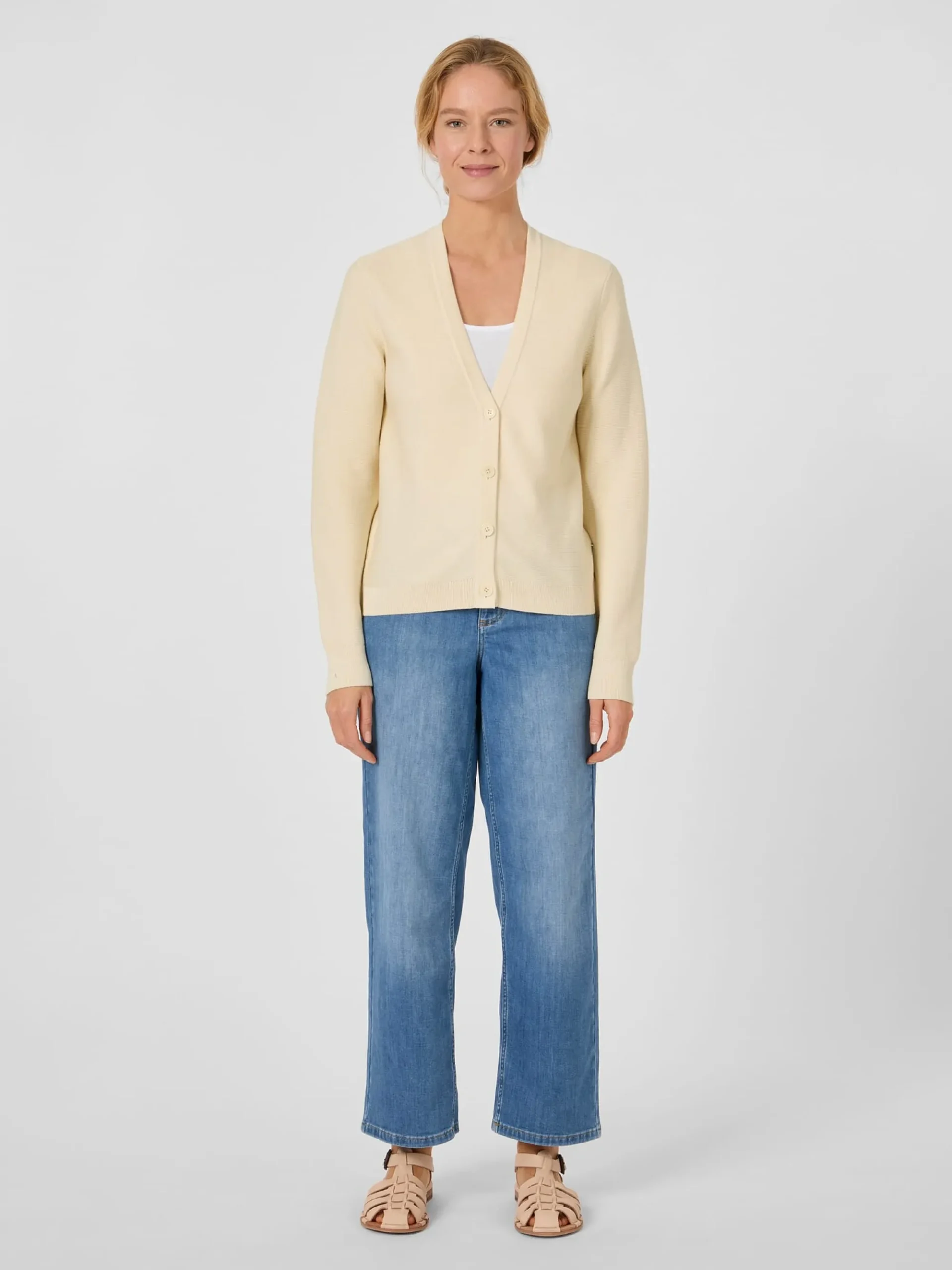 Strickjacken * Armedangels Daen-trickcardigan Bauwoe Creme