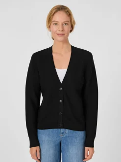 Strickjacken * Armedangels Daen-trickcardigan Bauwoe Schwarz