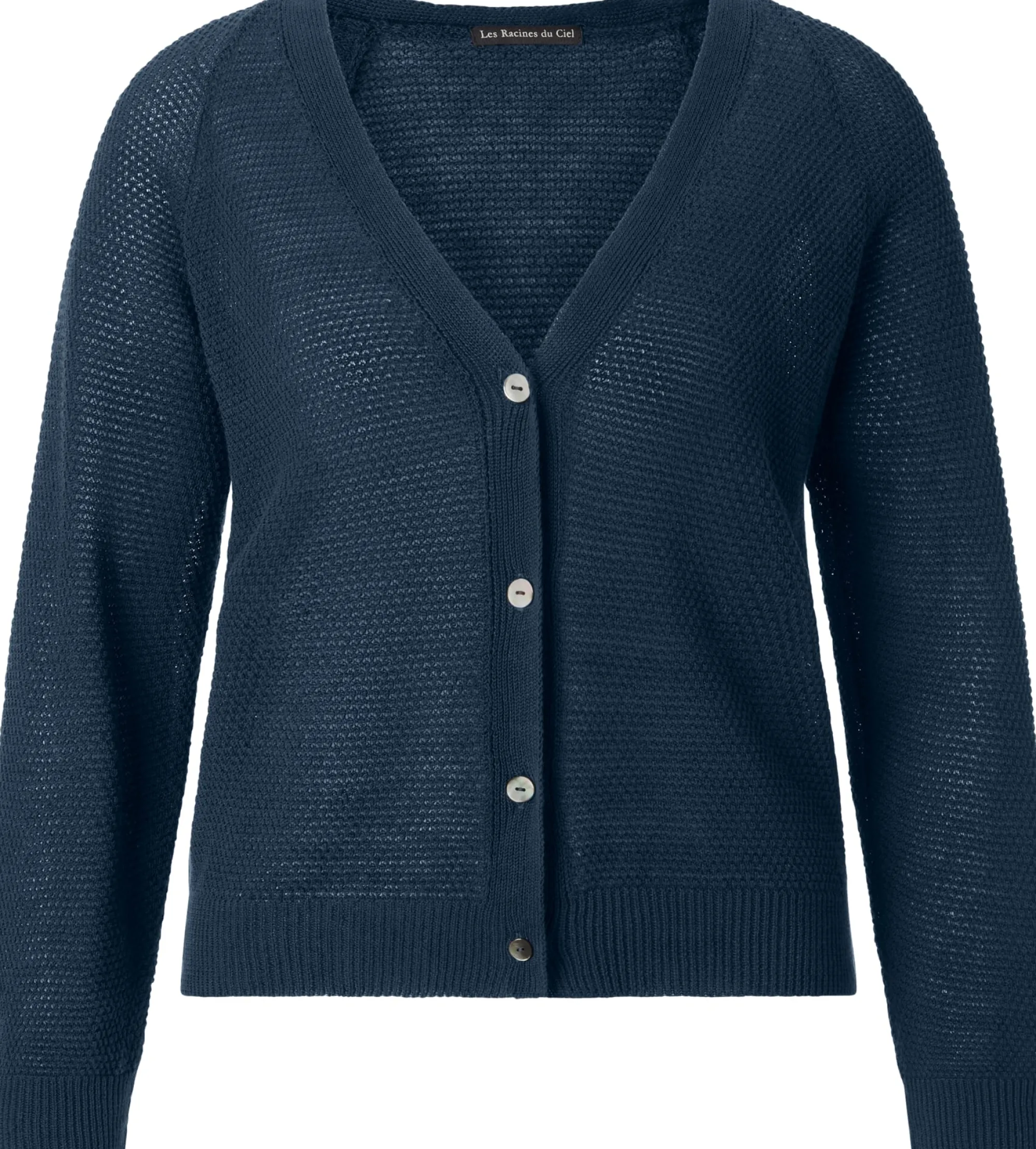 Strickjacken * Les Racines du Ciel Damen-trickjacke geknöpft Blau