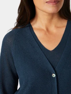 Strickjacken * Les Racines du Ciel Damen-trickjacke geknöpft Blau