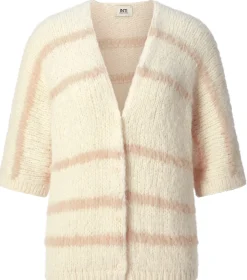 Strickjacken * Inti Knitwear Daen-Strickjacke Habar gestreift Natur