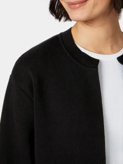 Strickjacken * LANIUS Damen-Strickjacke Punto Milano Schwarz