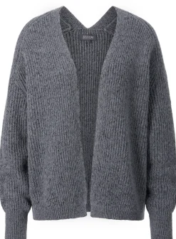 Strickjacken * Seldom Daen-trickjacke Rippe Anthrazit