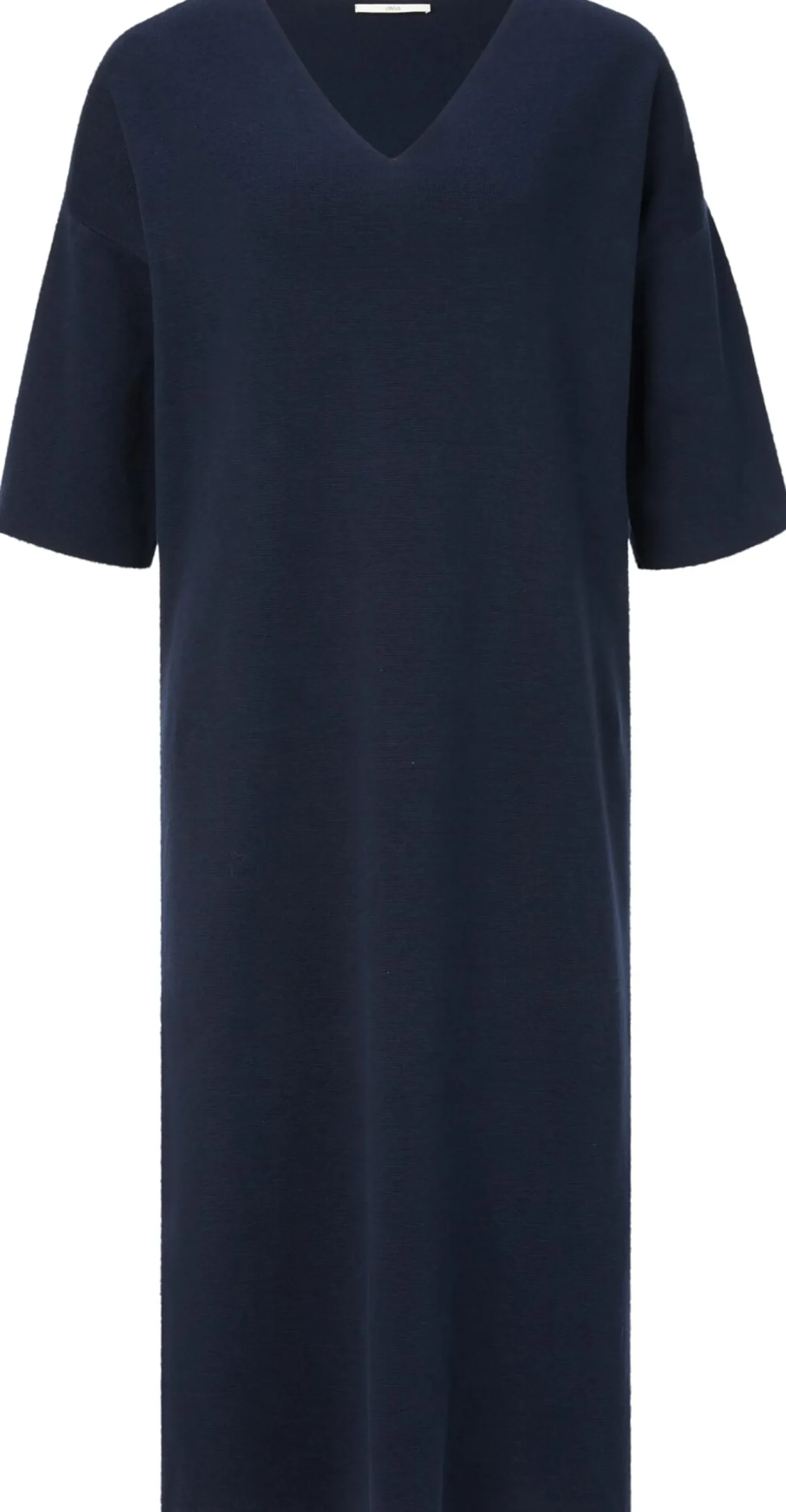 Kleider * LANIUS Damen-Strickkleid V-Ausschnitt Dunkelblau