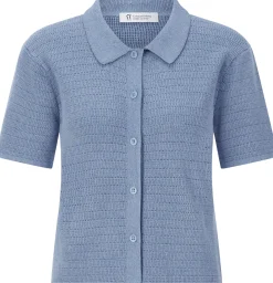 Shirts & Tops * Rifò Daen-trickpoo geknöpft Hellblau