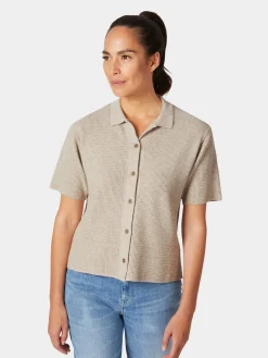 Shirts & Tops * Rifò Daen-trickpoo geknöpft Natur