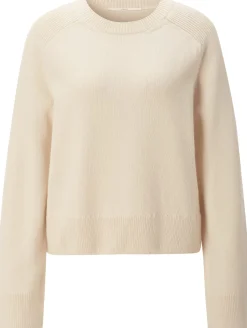 Pullover * LANIUS Damen-Strickpullover Naturweiß