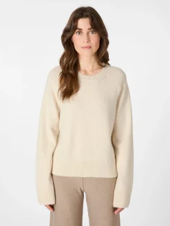 Pullover * LANIUS Damen-Strickpullover Naturweiß