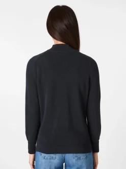 Pullover * LANIUS Damen-Strickpullover Baumwolle Navy