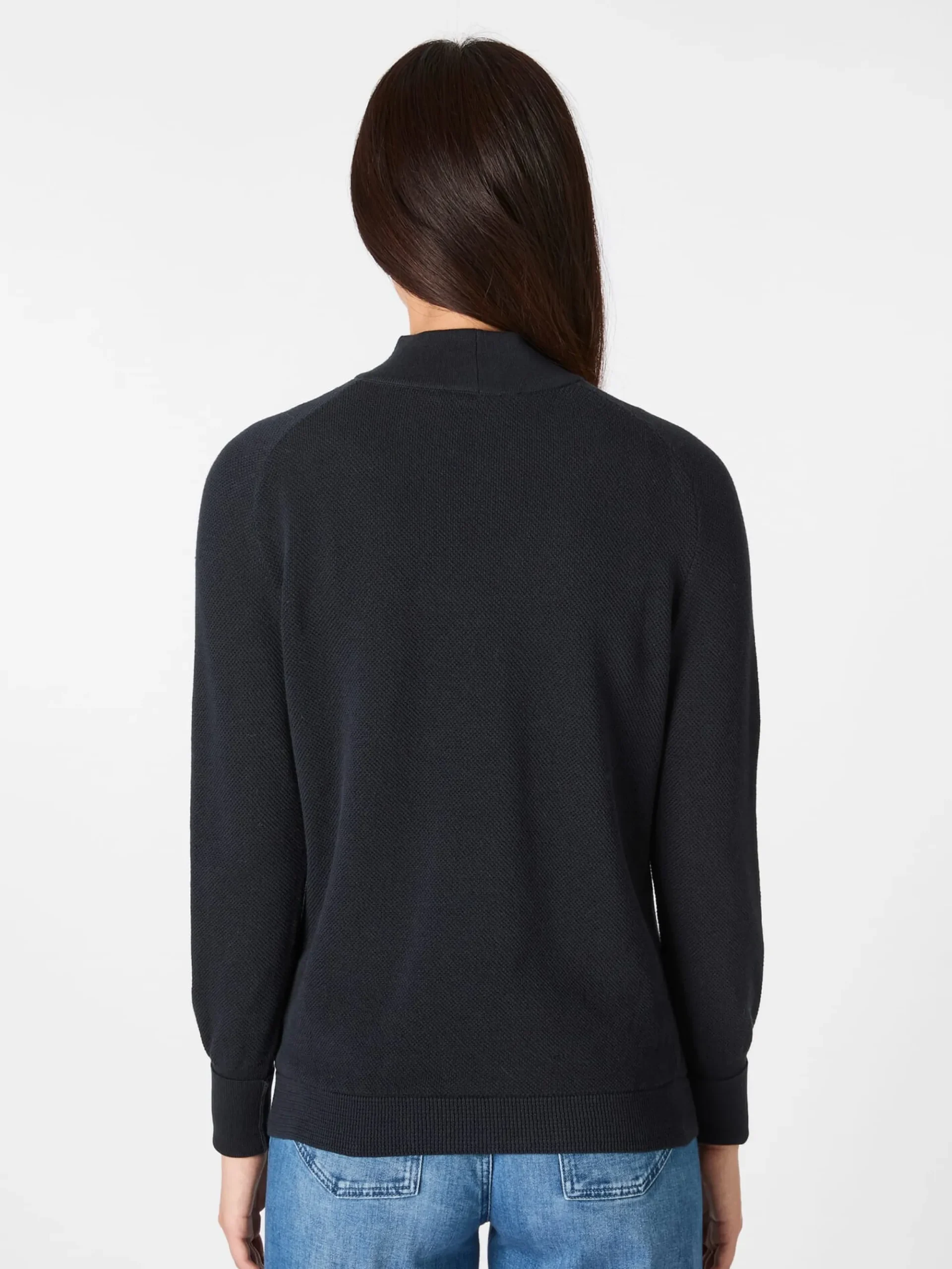 Pullover * LANIUS Damen-Strickpullover Baumwolle Navy