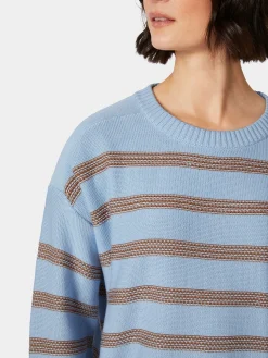 Pullover * LANIUS Damen-Strickpullover gestreift