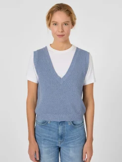 Pullover * Rifò Daen-trickpuunder Hellblau