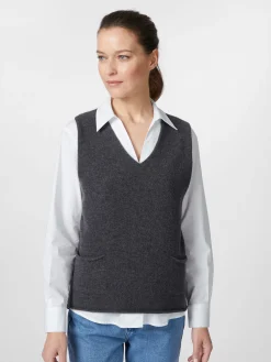 Pullover * Eribé Damen-Strickpullunder Grau