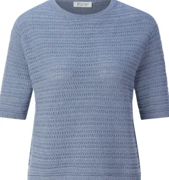 Shirts & Tops * Rifò Daen-trickhirt Hellblau