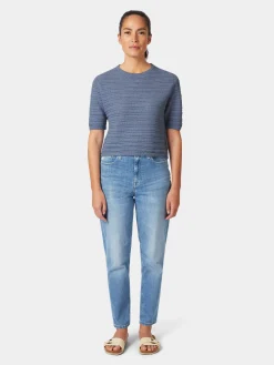 Shirts & Tops * Rifò Daen-trickhirt Hellblau