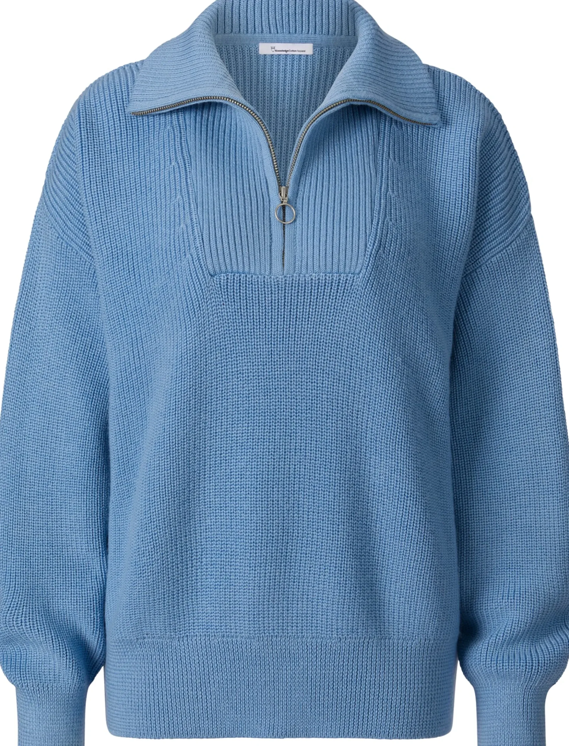 Pullover * Knowledge Cotton Apparel Damen-Stricktroyer Mittelblau