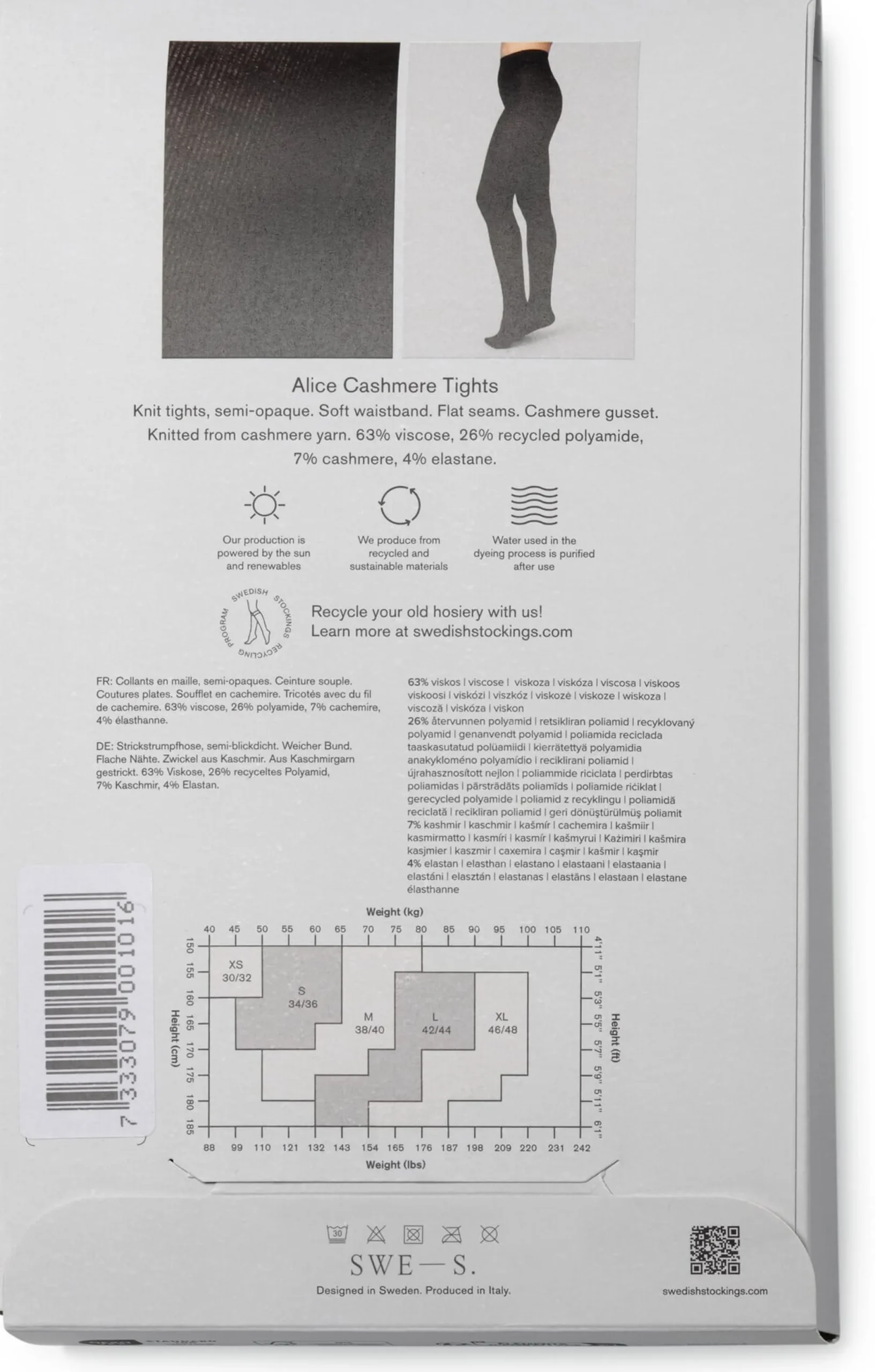 Strümpfe & Socken * Swedish Stockings Daen-trupfhoe wärend Schwarz