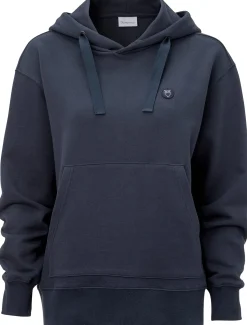 Sweatshirts & Hoodies|Pullover * Knowledge Cotton Apparel Damen-weathoodie Dunkelblau