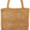 Einkaufstaschen & -Körbe * CARE BY ME Damen-Tote Bag Raffia, natur