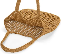 Einkaufstaschen & -Körbe * CARE BY ME Damen-Tote Bag Raffia, natur