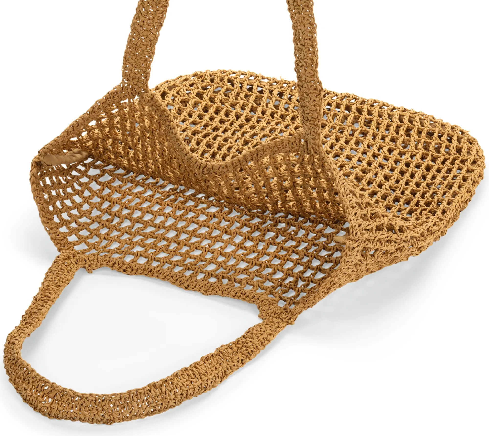 Einkaufstaschen & -Körbe * CARE BY ME Damen-Tote Bag Raffia, natur
