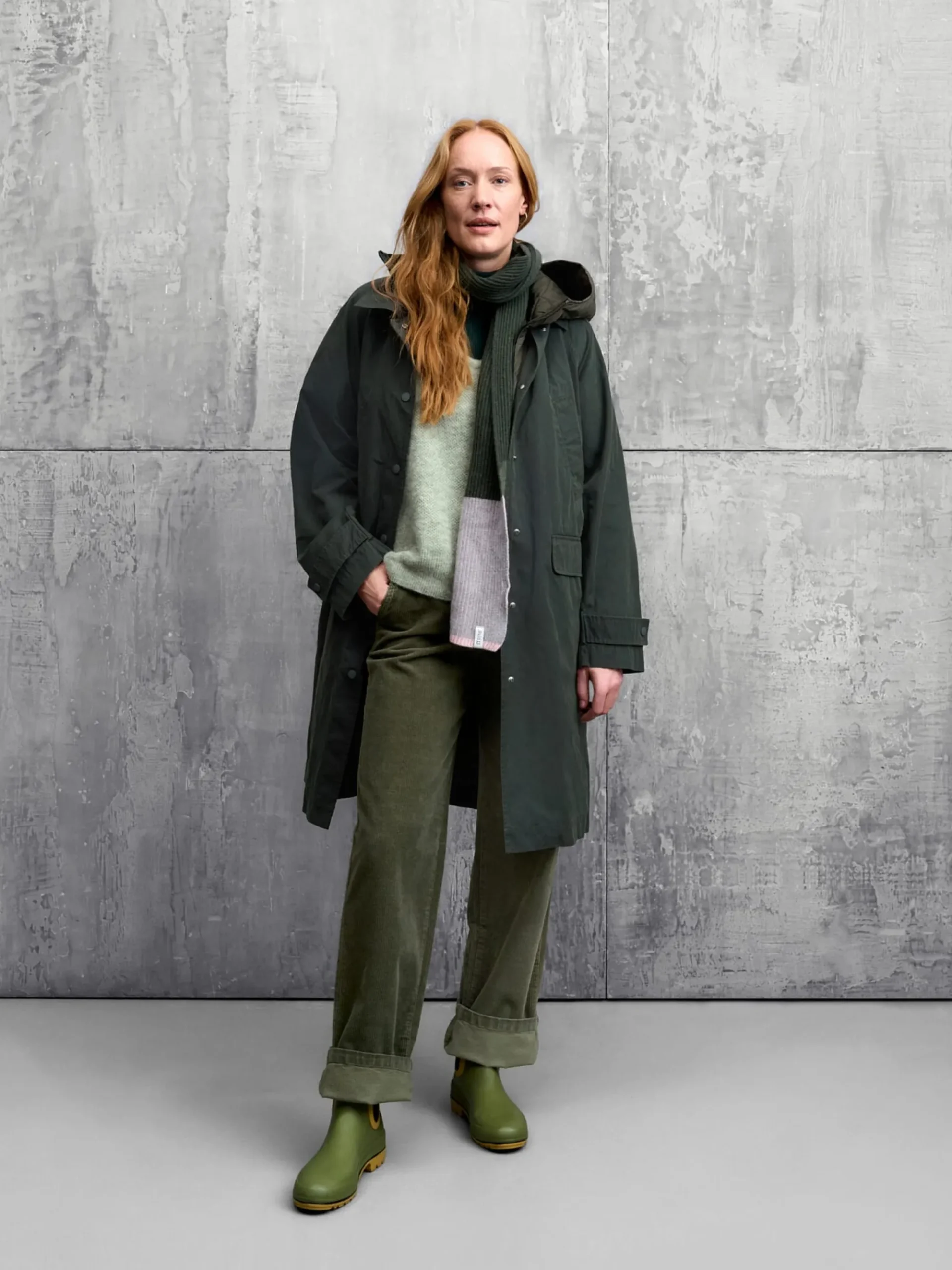Mäntel * Ecoalf Daen-Trenchcoat 2in1 it Wete Oliv