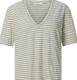 Shirts & Tops * LANIUS Damen-T-Shirt V-Ausschnitt