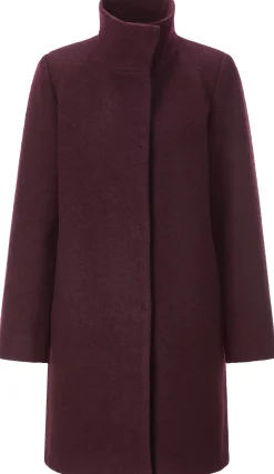 Mäntel * LANIUS Damen-Walkmantel Bordeaux