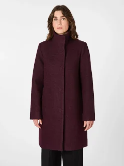 Mäntel * LANIUS Damen-Walkmantel Bordeaux