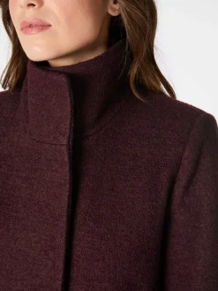 Mäntel * LANIUS Damen-Walkmantel Bordeaux