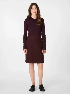 Röcke * LANIUS Damen-Walkrock kurz Bordeaux