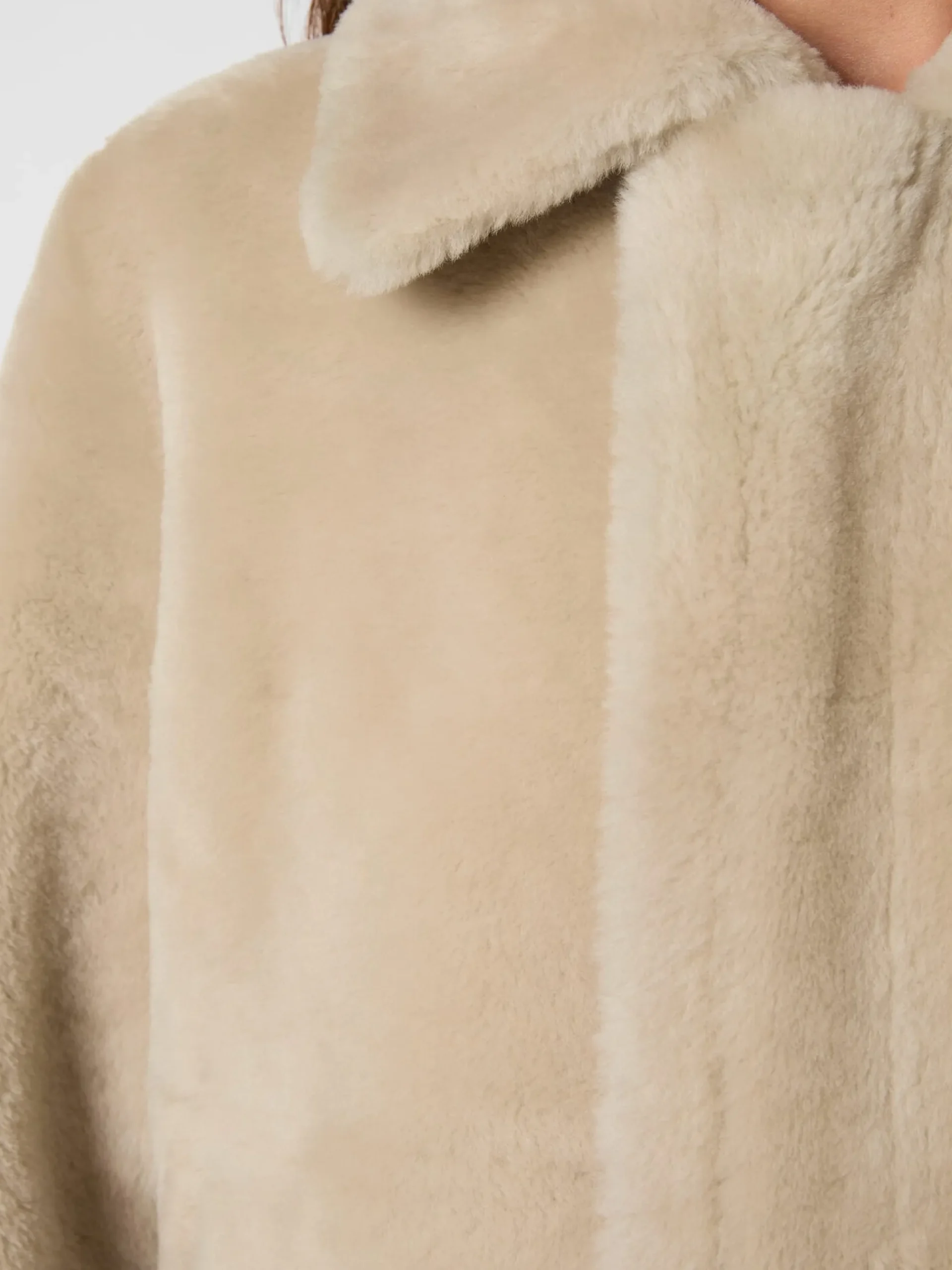 Jacken * Wunderfell Damen-Wendejacke Lammfell Hellgrau