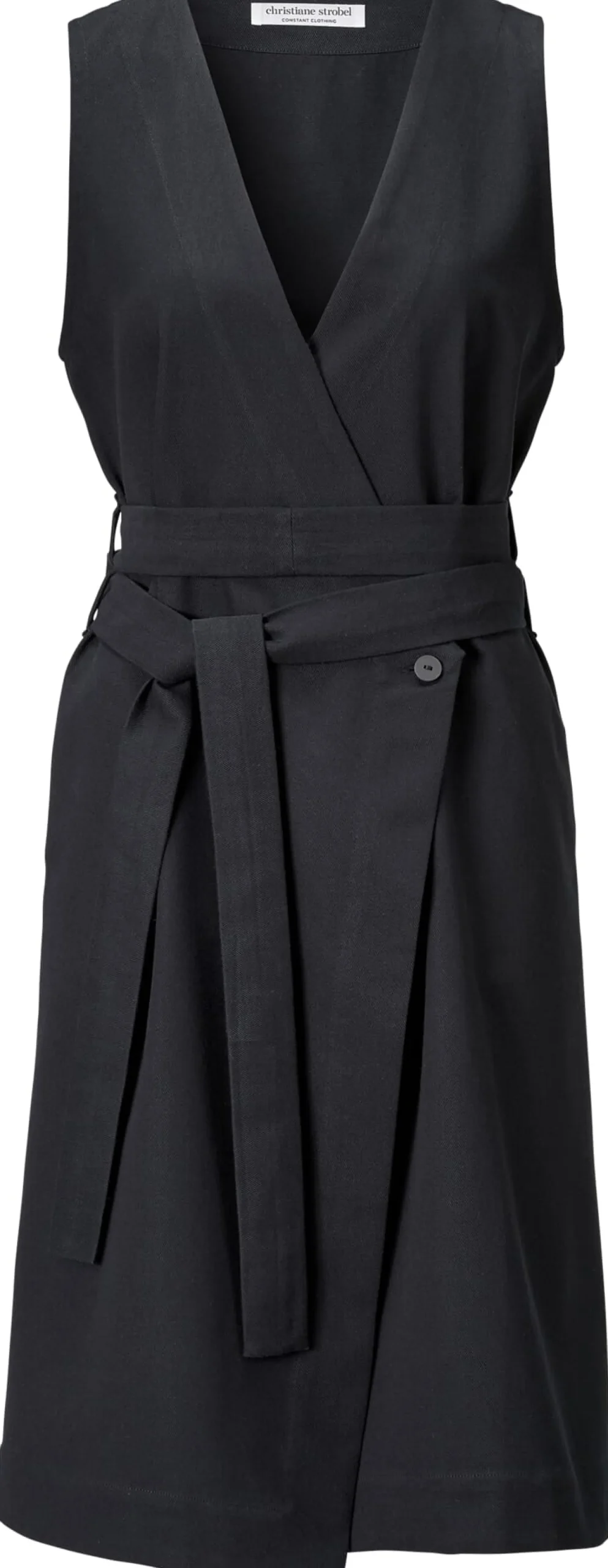 Kleider * Christiane Strobel Daen-Wickelkleid Schwarz