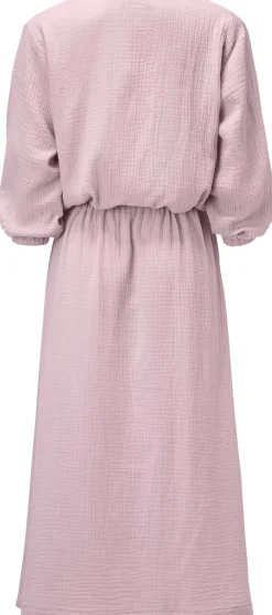 Kleider * Manufactum Damen-Wickelkleid Musselin Rosé