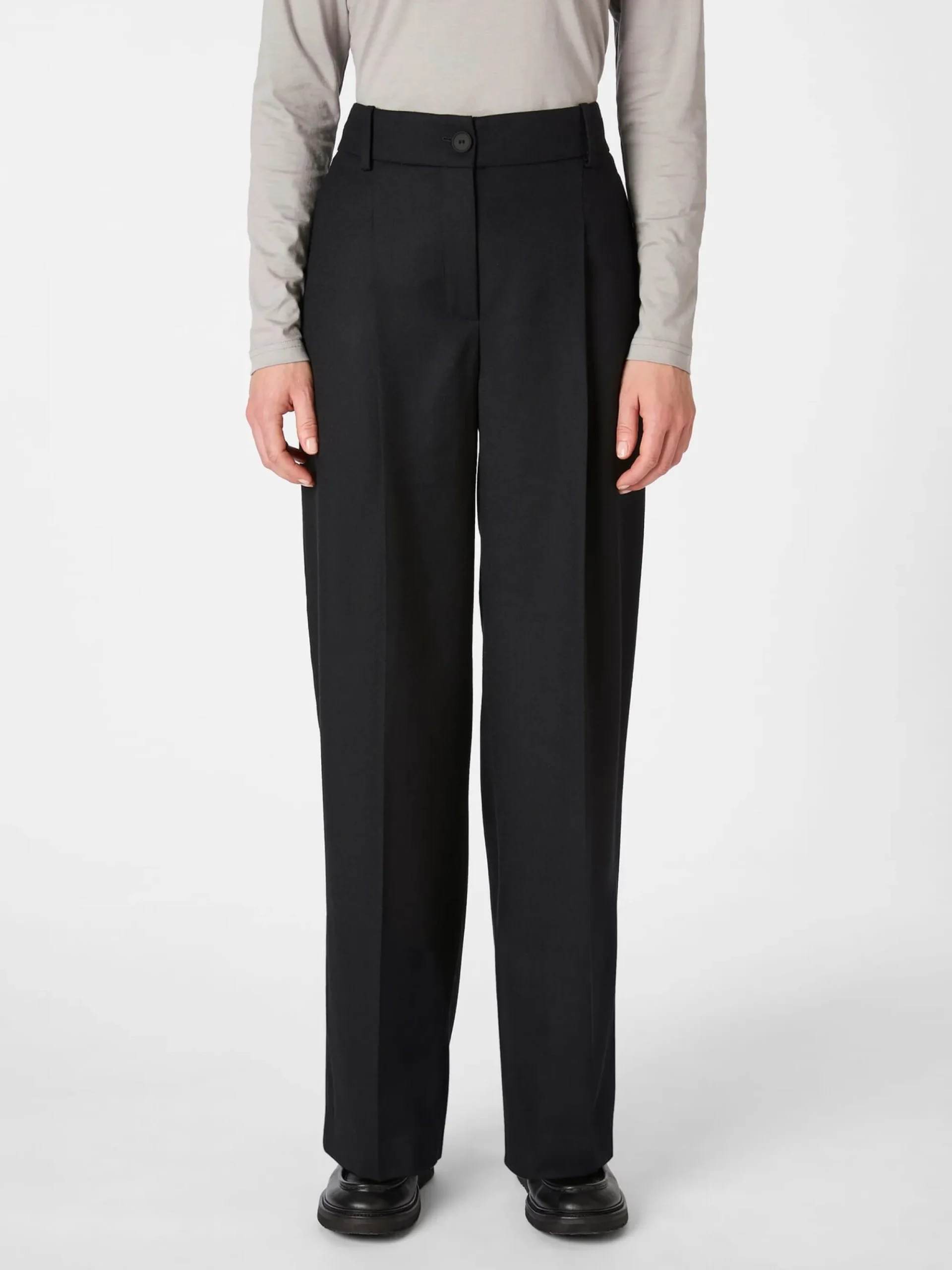 Hosen * LANIUS Damen-Wollhose Schwarz