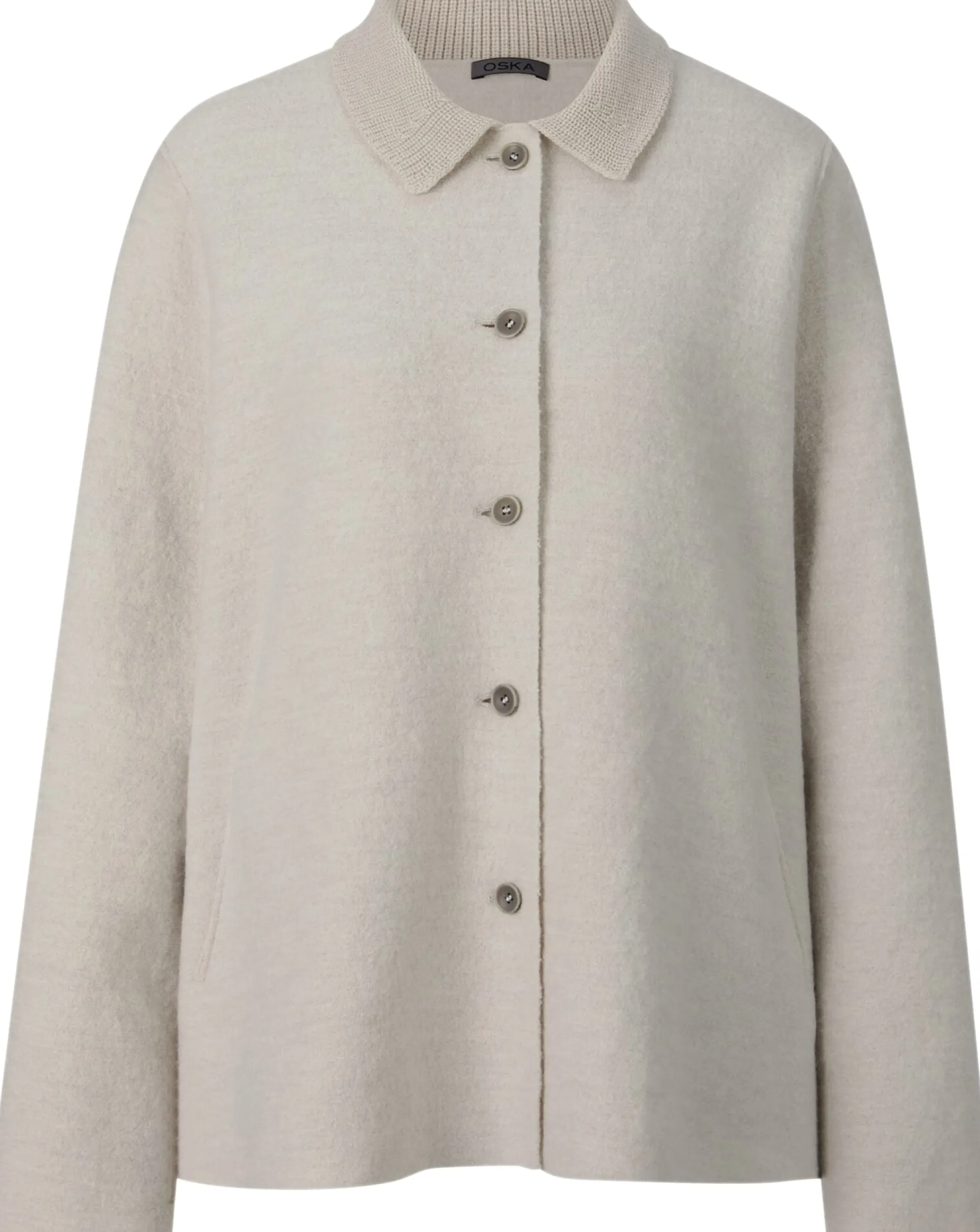 Jacken|Blazer & Westen * Oska Damen-Wolljacke Naturweiß