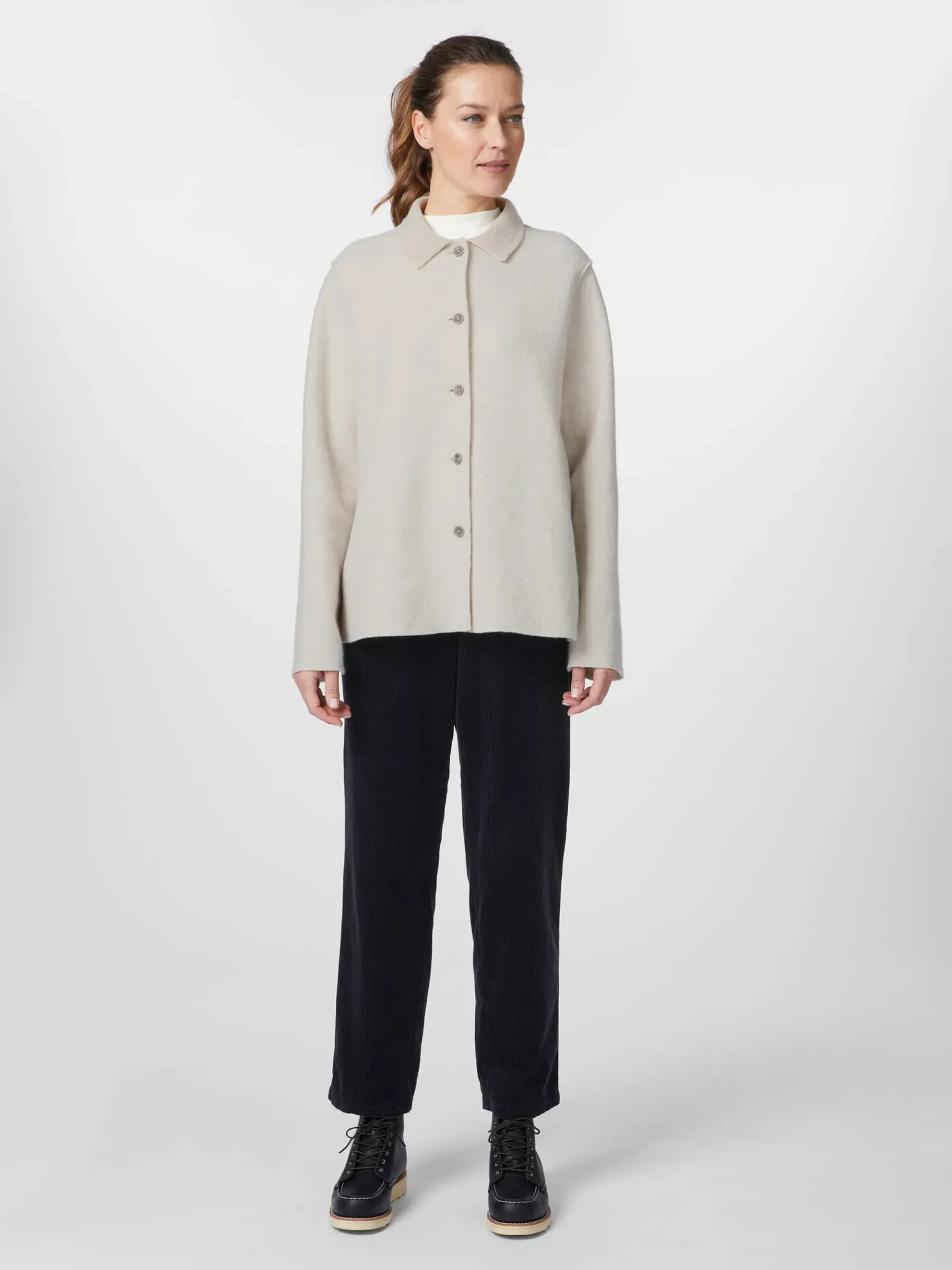 Jacken|Blazer & Westen * Oska Damen-Wolljacke Naturweiß