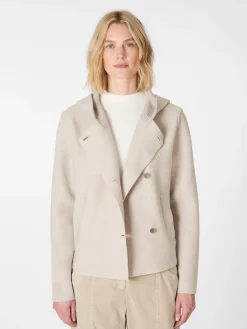 Jacken * Oska Damen-Wolljacke Naturweiß