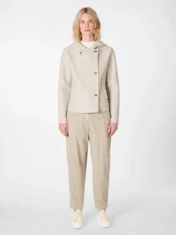 Jacken * Oska Damen-Wolljacke Naturweiß