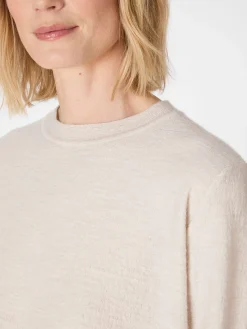 Pullover * Oska Damen-Wollpullover Naturweiß