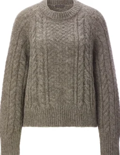 Pullover * Les Racines du Ciel Daen-Zopftrickpullover Alpaka Taupe