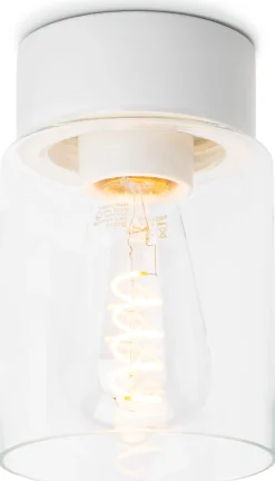 Deckenleuchten * Ifö Electric Deckenleuchte Porzellan Zylinder Weiß