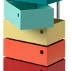 Büroschränke|Kleinmöbel * Dottus Trade Drehladen-Container Stahlblech 5-fach Polychrom Dario