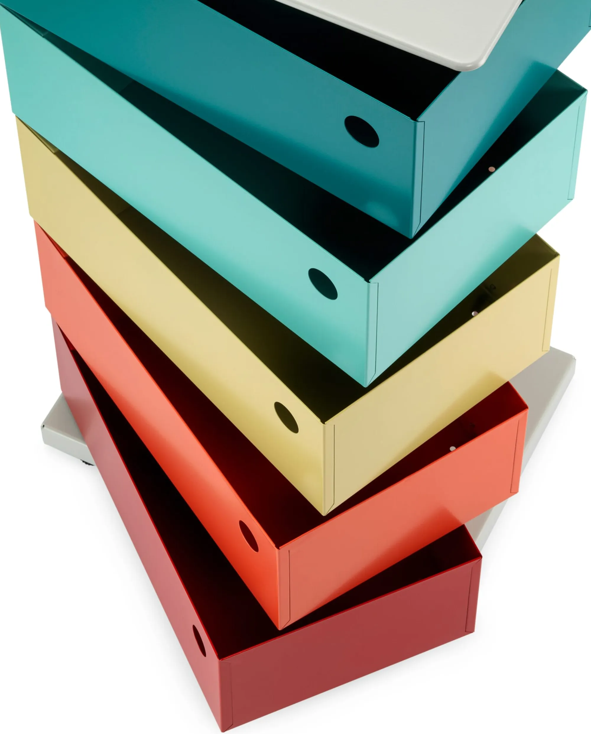 Büroschränke|Kleinmöbel * Dottus Trade Drehladen-Container Stahlblech 5-fach Polychrom Dario